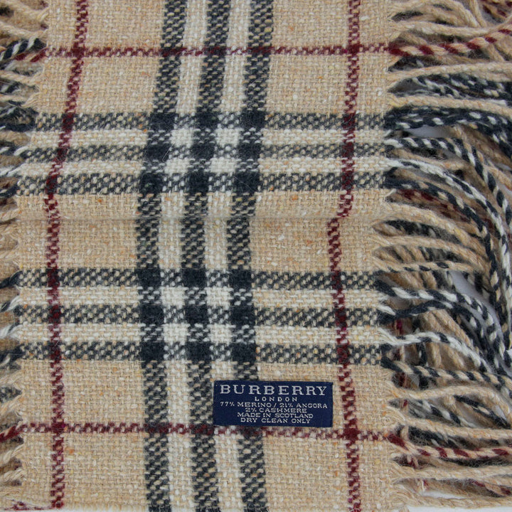 Burberry London Vintage Fringe Scarf