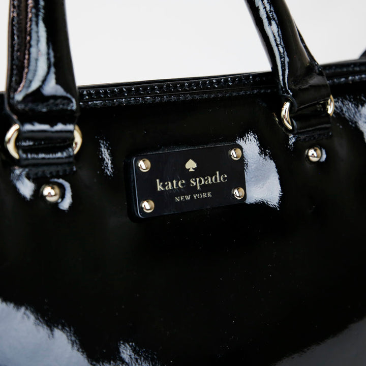 Kate Spade Black Patent Leather Tote Bag