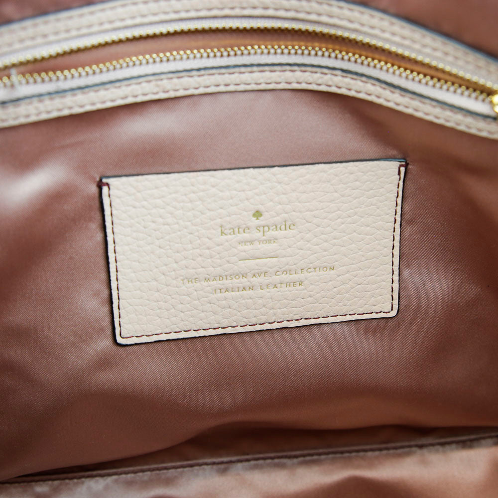 Kate Spade Pink Leather & Suede Embroidered Heart Satchel