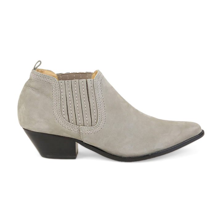 Schutz Gray Jacqueline Pointed Toe Ankle Boots