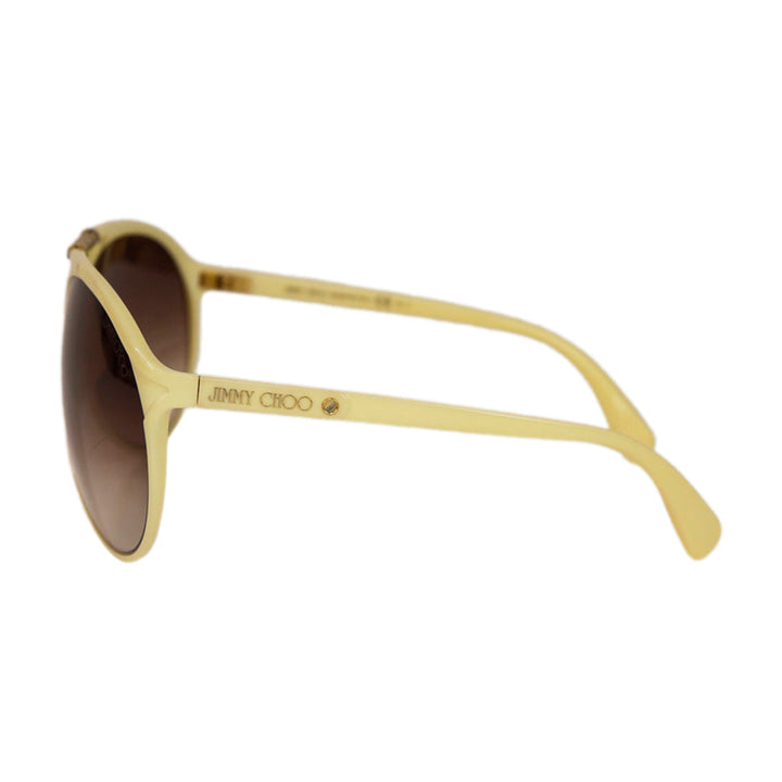 Jimmy Choo Cream Aviator Sunglasses