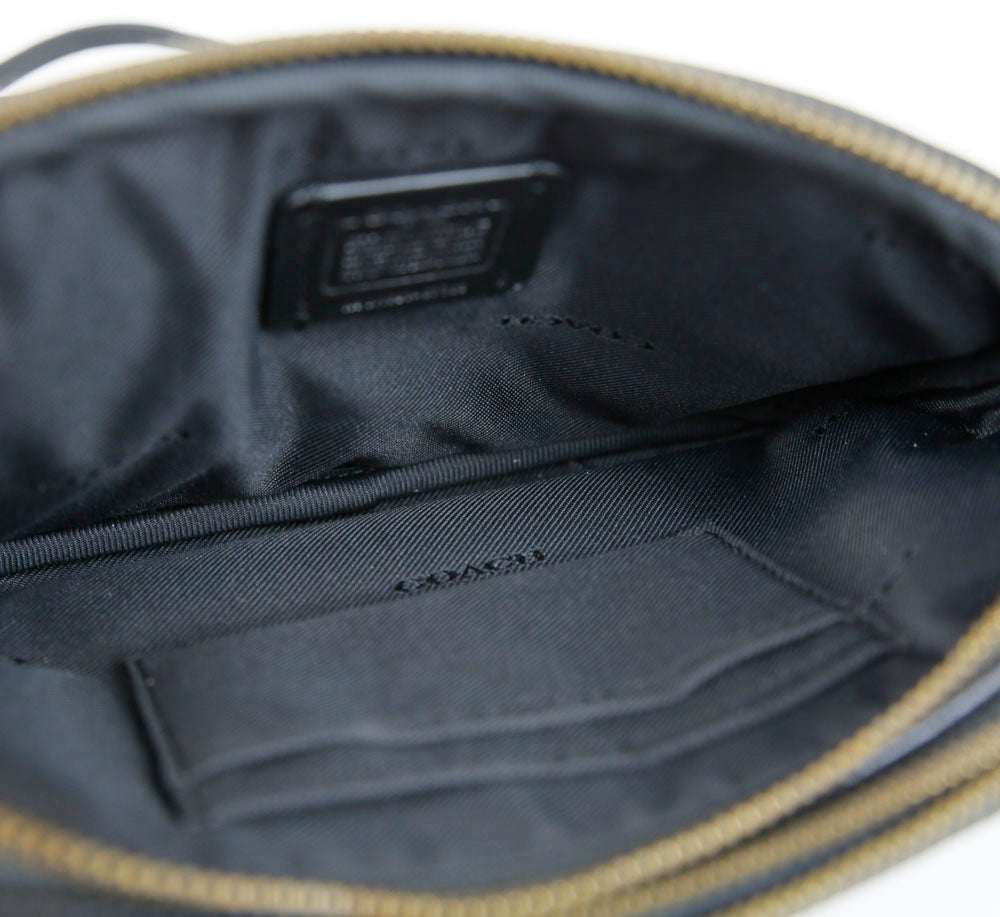 Coach Black Leather Patchwork Crossbody Bag