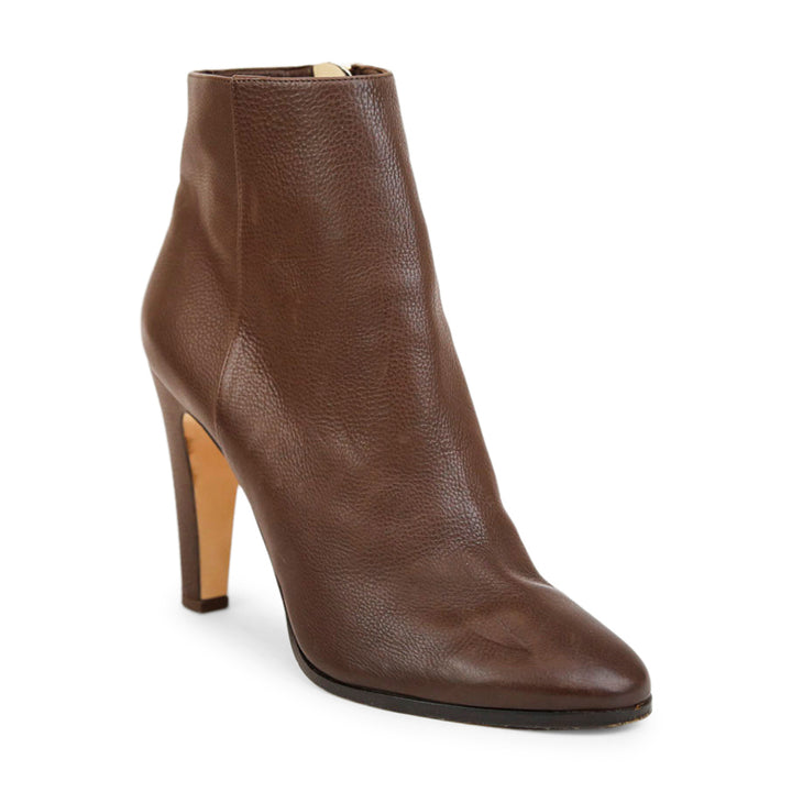 Jimmy Choo Brown Leather Ankle Boots