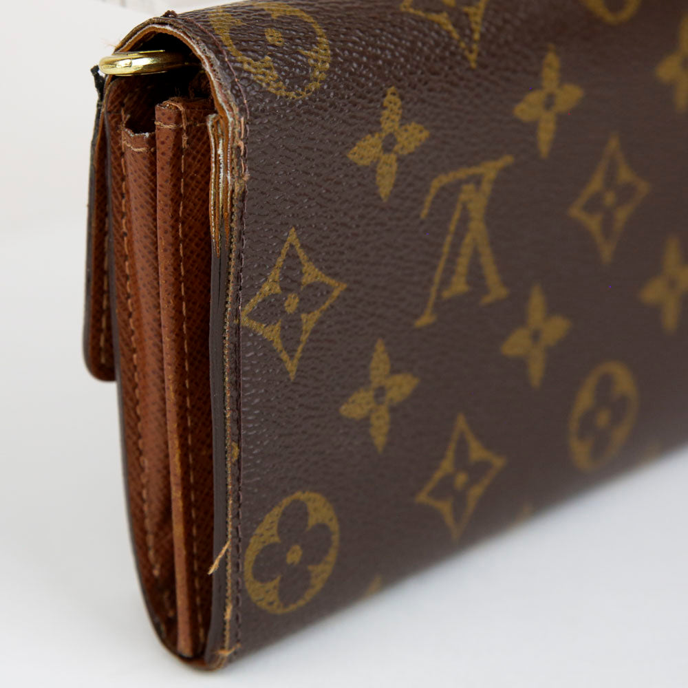 Louis Vuitton Monogram Coated Canvas Sarah Wallet