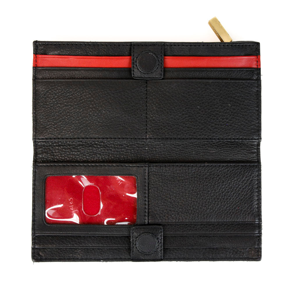 Hammitt Black Leather 110 North Bifold Wallet