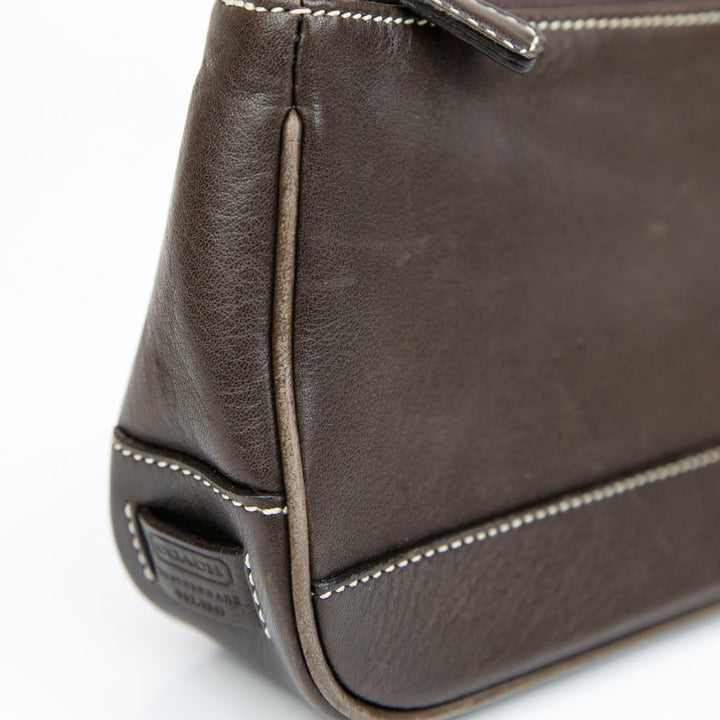 Coach Brown Leather Small Shoulder Bag