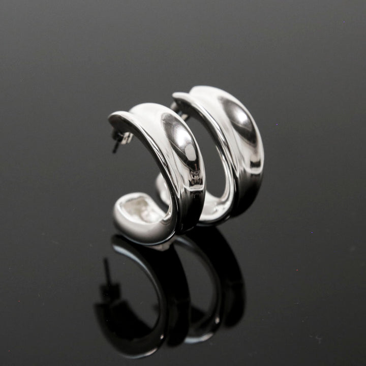 Jenny Bird Silver Doune Hoops