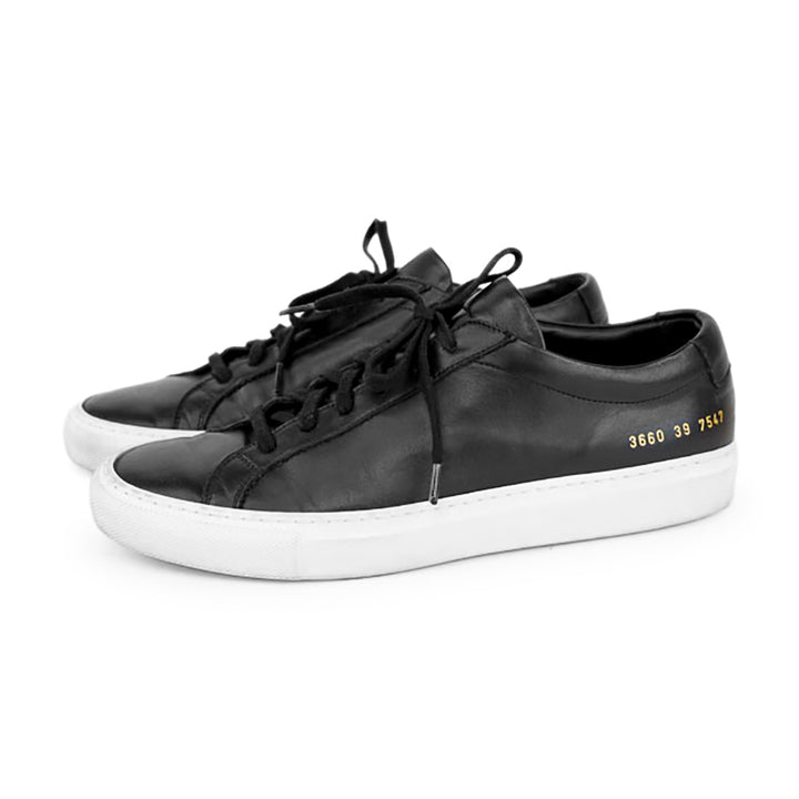 Common Projects Black Leather Sneakers