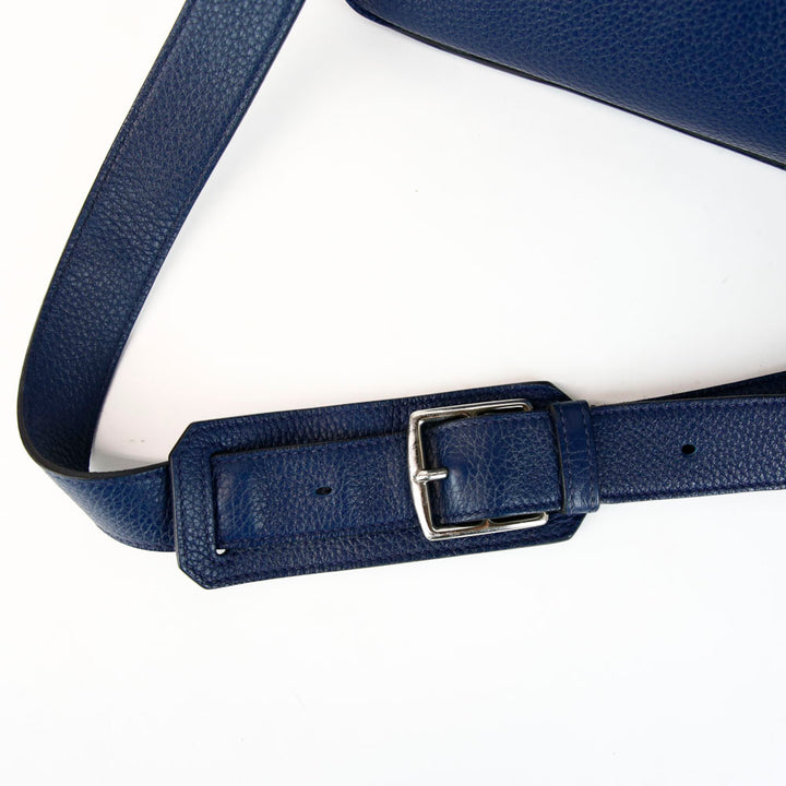 Hermès Navy Clemence Jypsiere 37 Messenger Bag