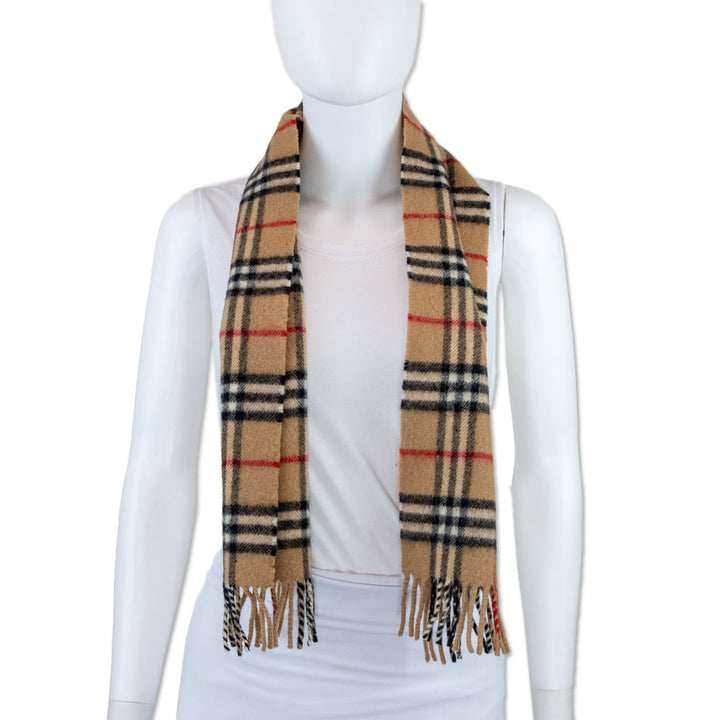 Burberry Check Wool Scarf