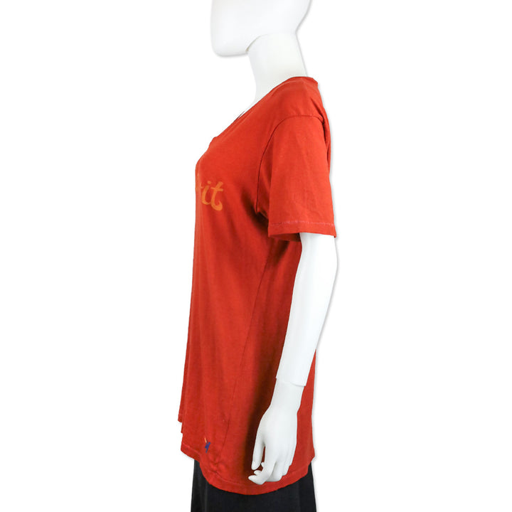 Aviator Nation Orange Wild Spirit V Neck Tee