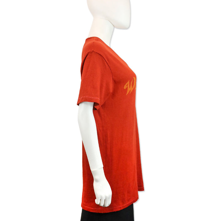Aviator Nation Orange Wild Spirit V Neck Tee