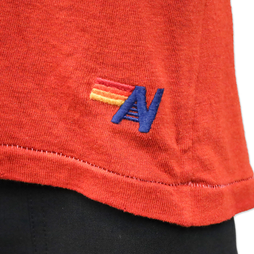 Aviator Nation Orange Wild Spirit V Neck Tee