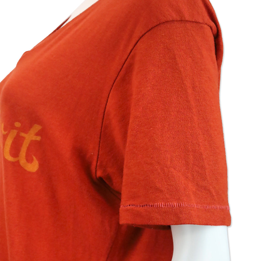 Aviator Nation Orange Wild Spirit V Neck Tee