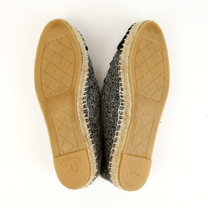 Chanel Blue Canvas CC Espadrilles