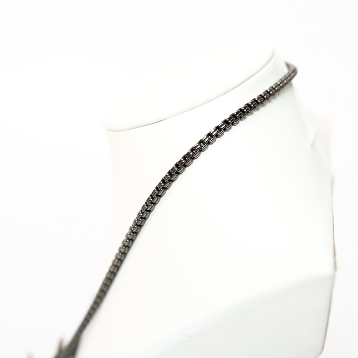 YSL Wood & Mother of Pearl Toggle Necklace