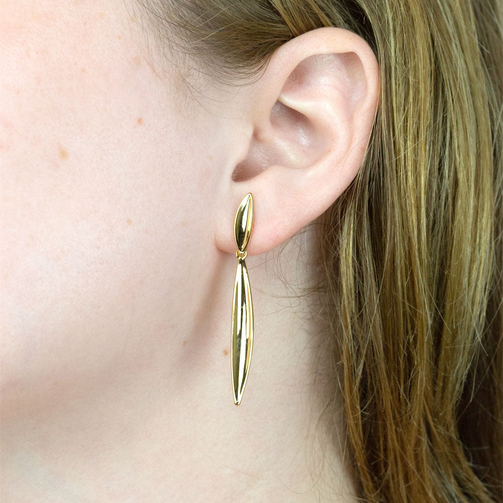Jenny Bird Studio Drop Gold Earrings