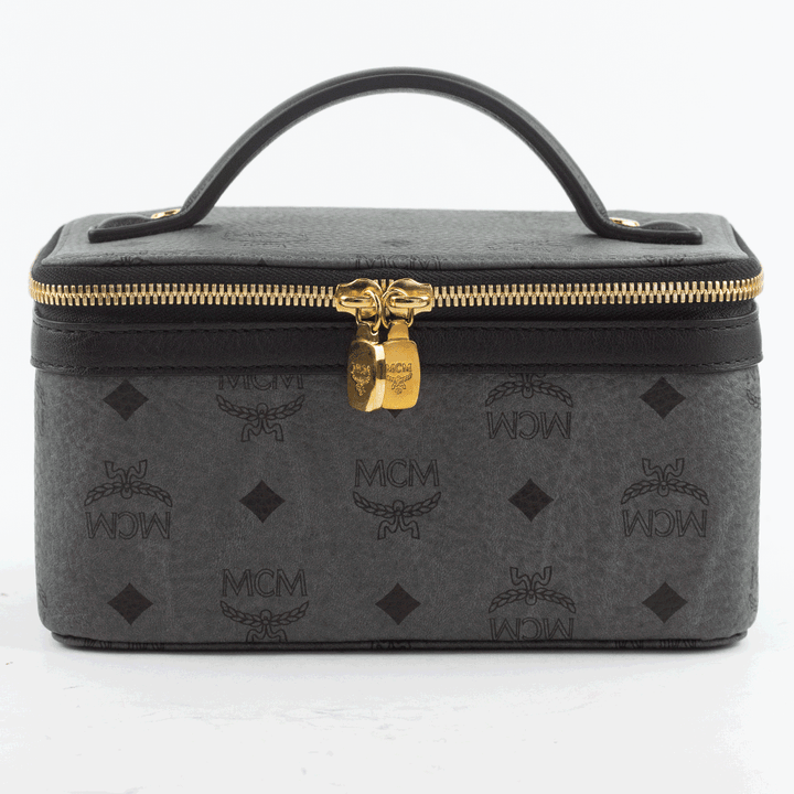 MCM Rockstar Gray Visetos Vanity Case | DBLTKE Luxury MCM Rockstar Gray Visetos Vanity Case | DBLTKE Luxury