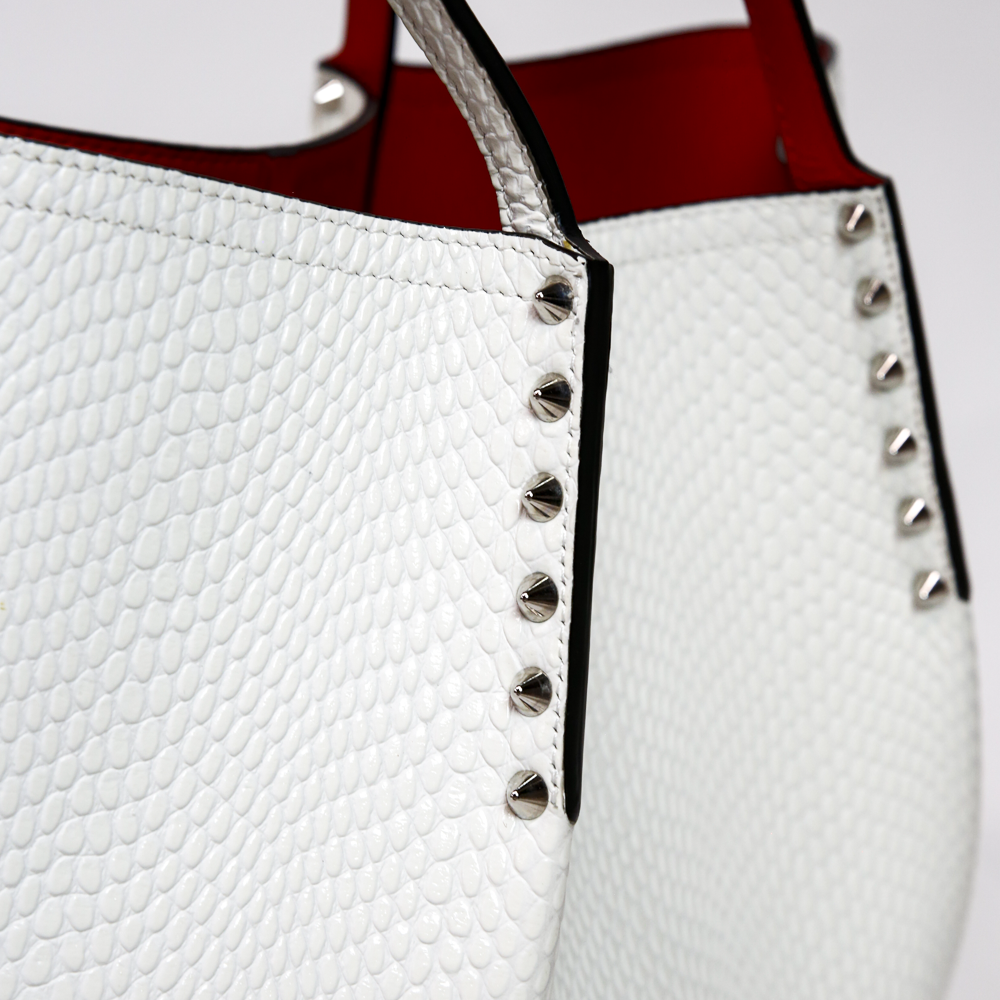 Christian Louboutin Cabarock Small Spiked Leather Tote