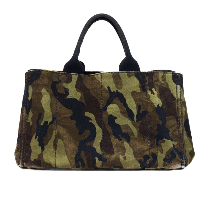 Prada Camouflage Canapa Canvas Tote Bag