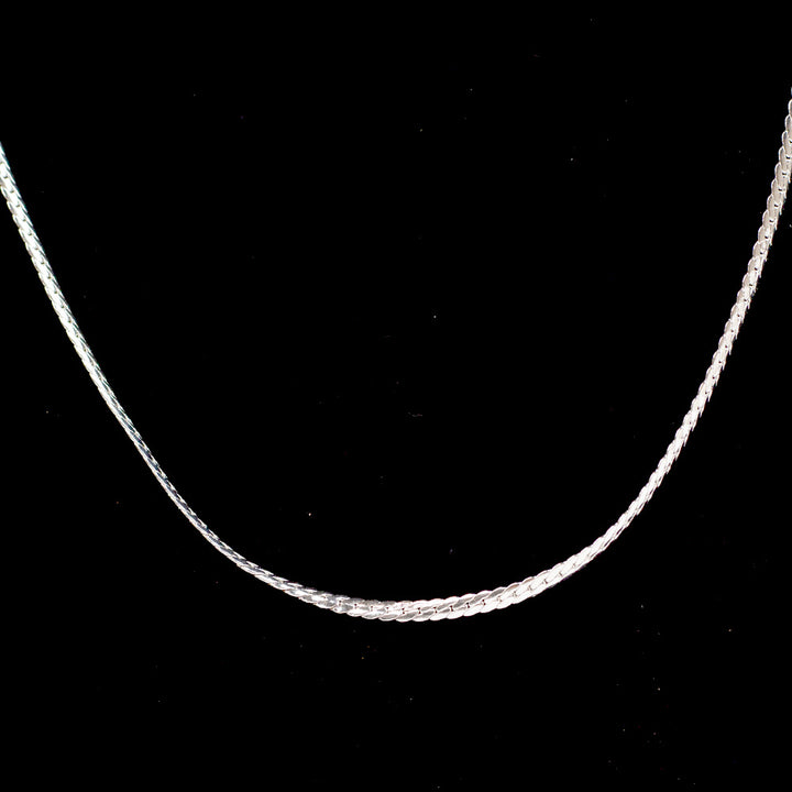 Jenny Bird Aria Silver Small Curb Chain Necklace