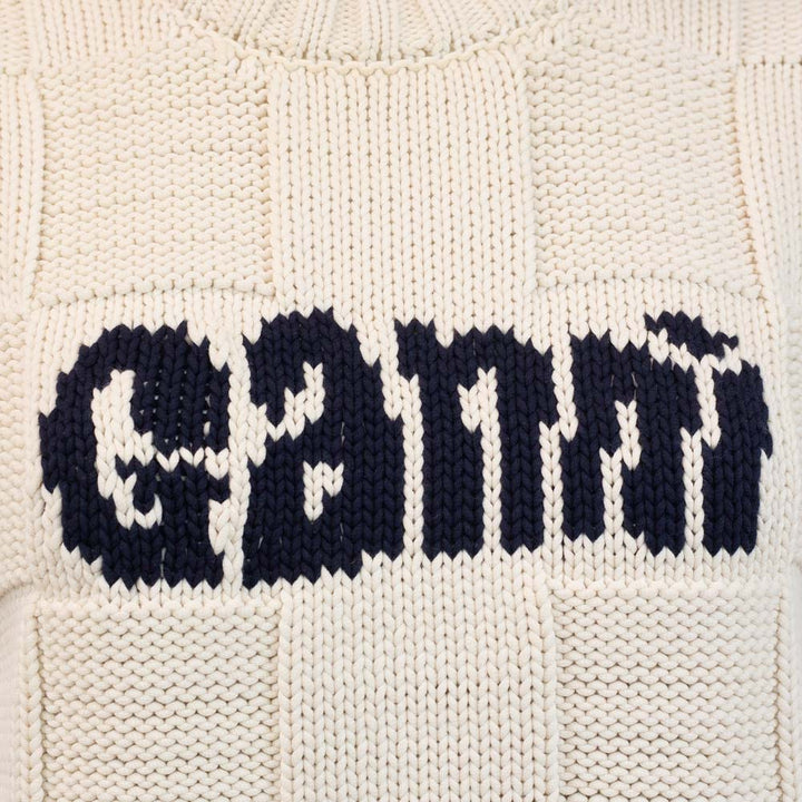 Ganni Checkerboard Knit Sweater Vest