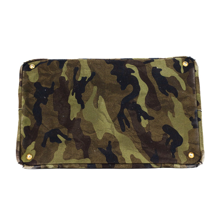 Prada Camouflage Canapa Canvas Tote Bag