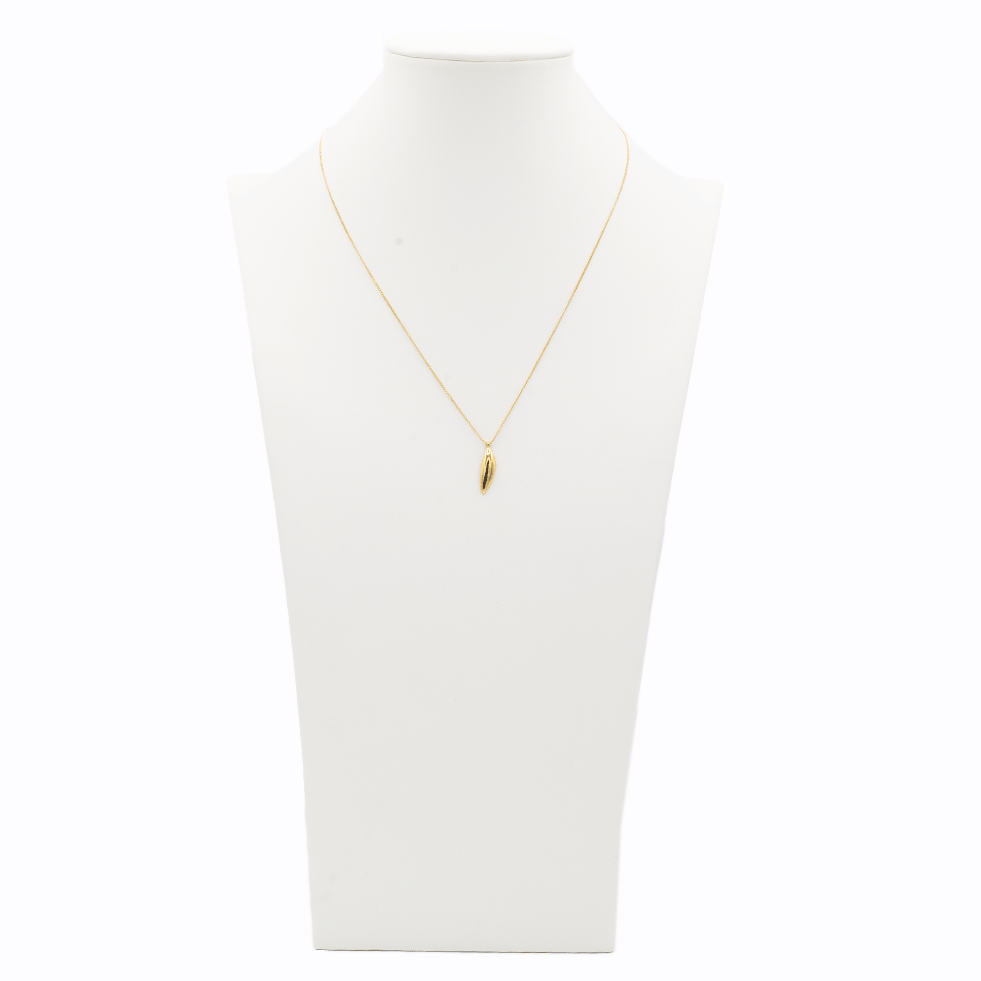 Jenny Bird Studio Pendant Gold Curb Chain Necklace