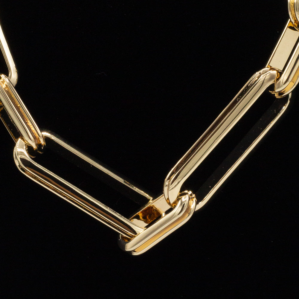 Jenny Bird Gold Rahni Ribbed Chain Necklace