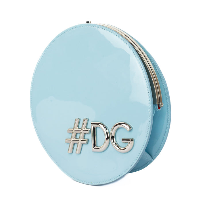 Dolce & Gabbana #DG Girls Blue Round Shoulder Bag