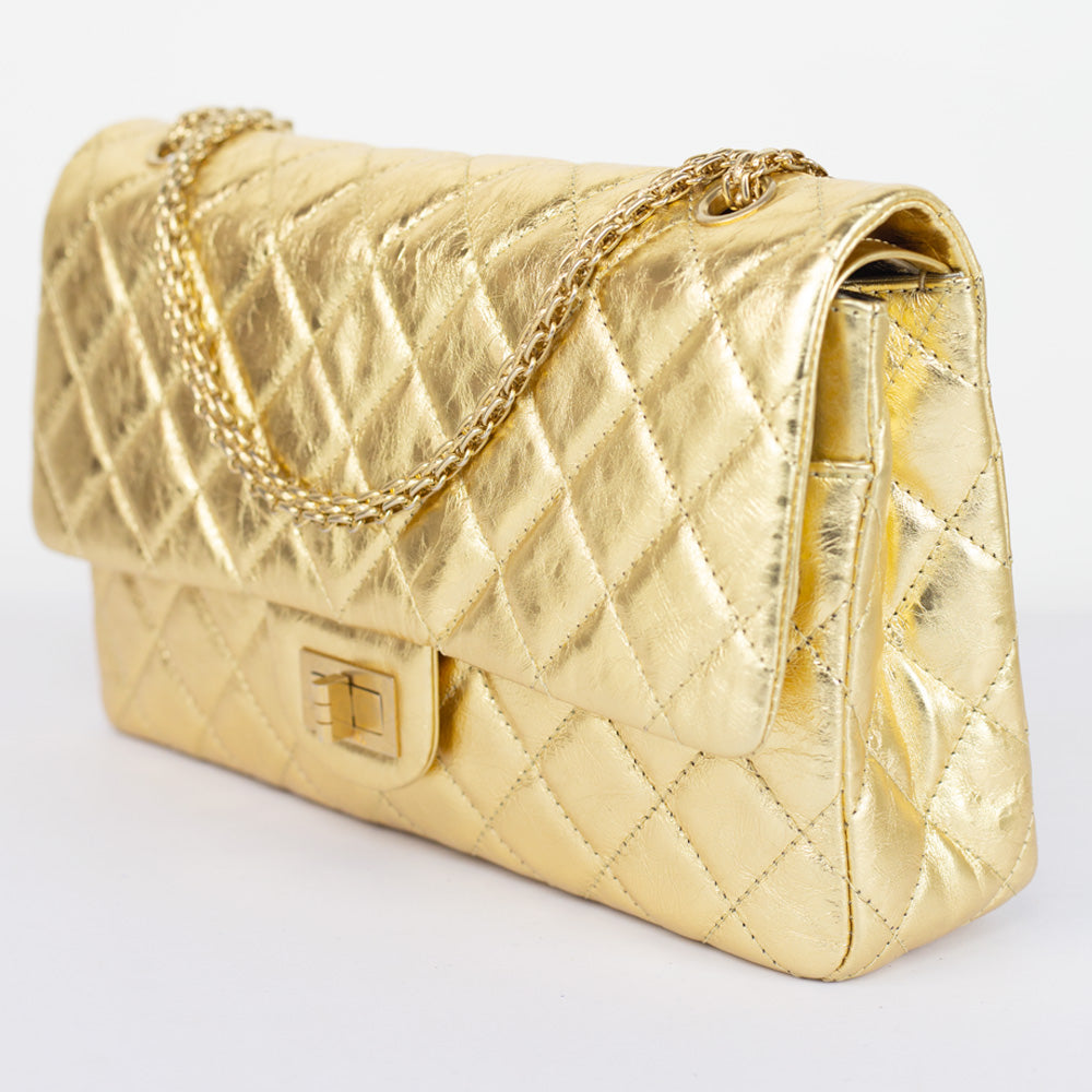 Chanel Gold Reissue 227 Double Flap Bag