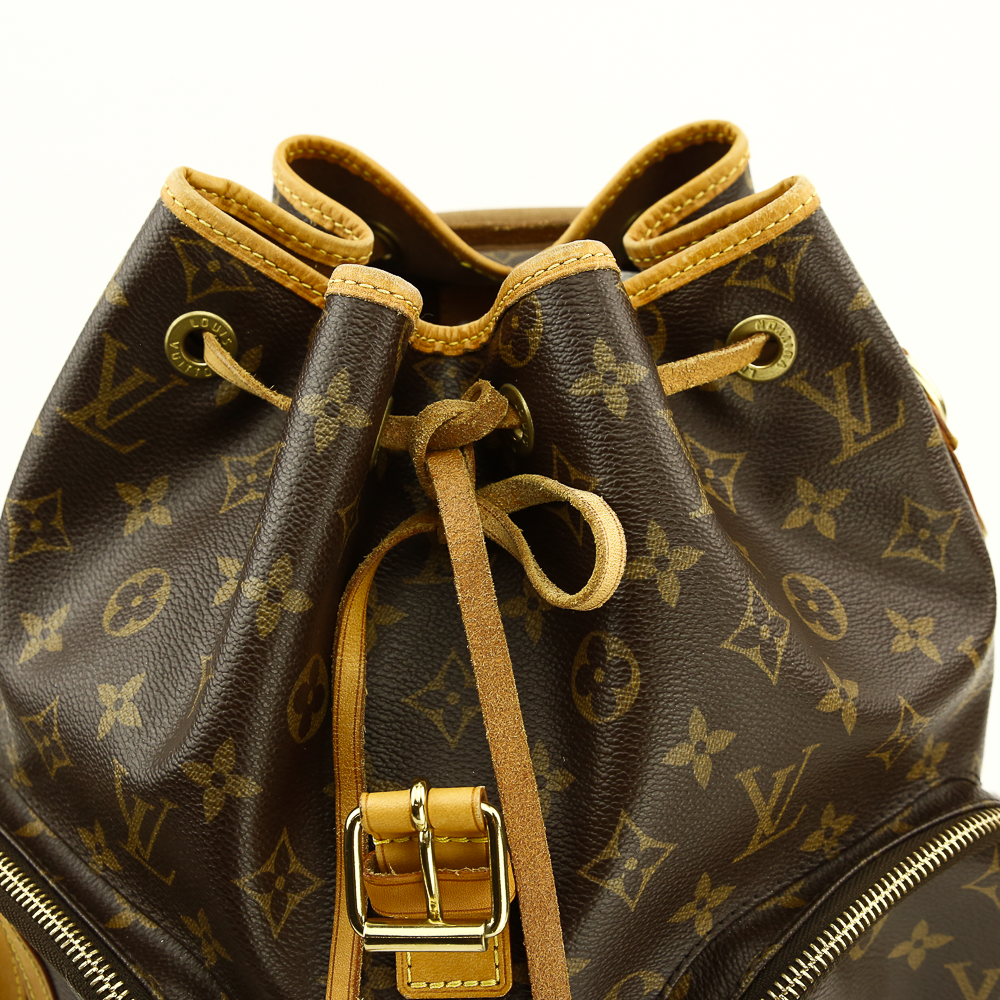 Drawstring view of Louis Vuitton Monogram Canvas Sac A Dos Bosphore Backpack