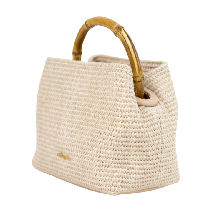 Cult Gaia Mini Solene Woven Top Handle Bag