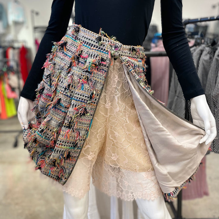 Chanel 2017 Spring Collection Tech Tweed Skirt