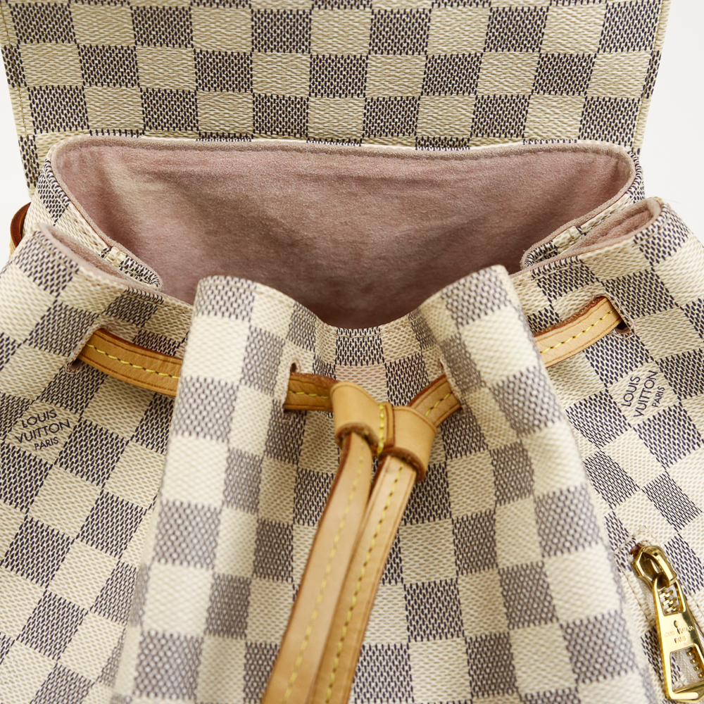 Sperone cloth backpack Louis Vuitton Beige in Cloth - 23690719
