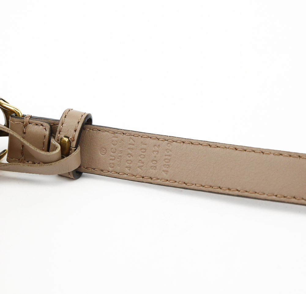 Gucci Dusty Pink Thin GG Belt