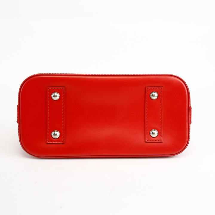 base view of Louis Vuitton Red Epi Leather Alma BB