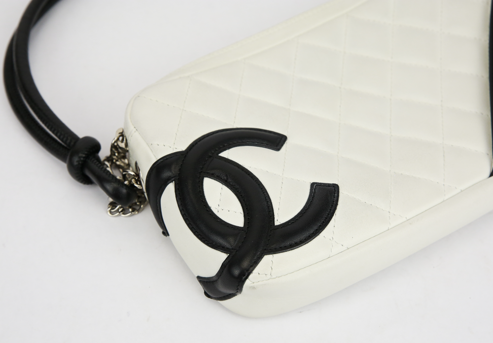 Chanel White Quilted Calfskin Cambon Ligne Pochette Q6BIGB3PWB002