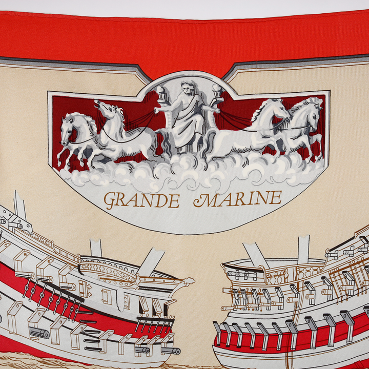 Hermes Grande Marine Vintage Silk Scarf