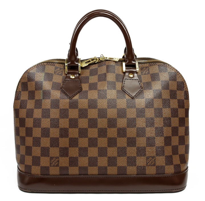 Louis Vuitton Damier Ebene Coated Canvas Alma MM