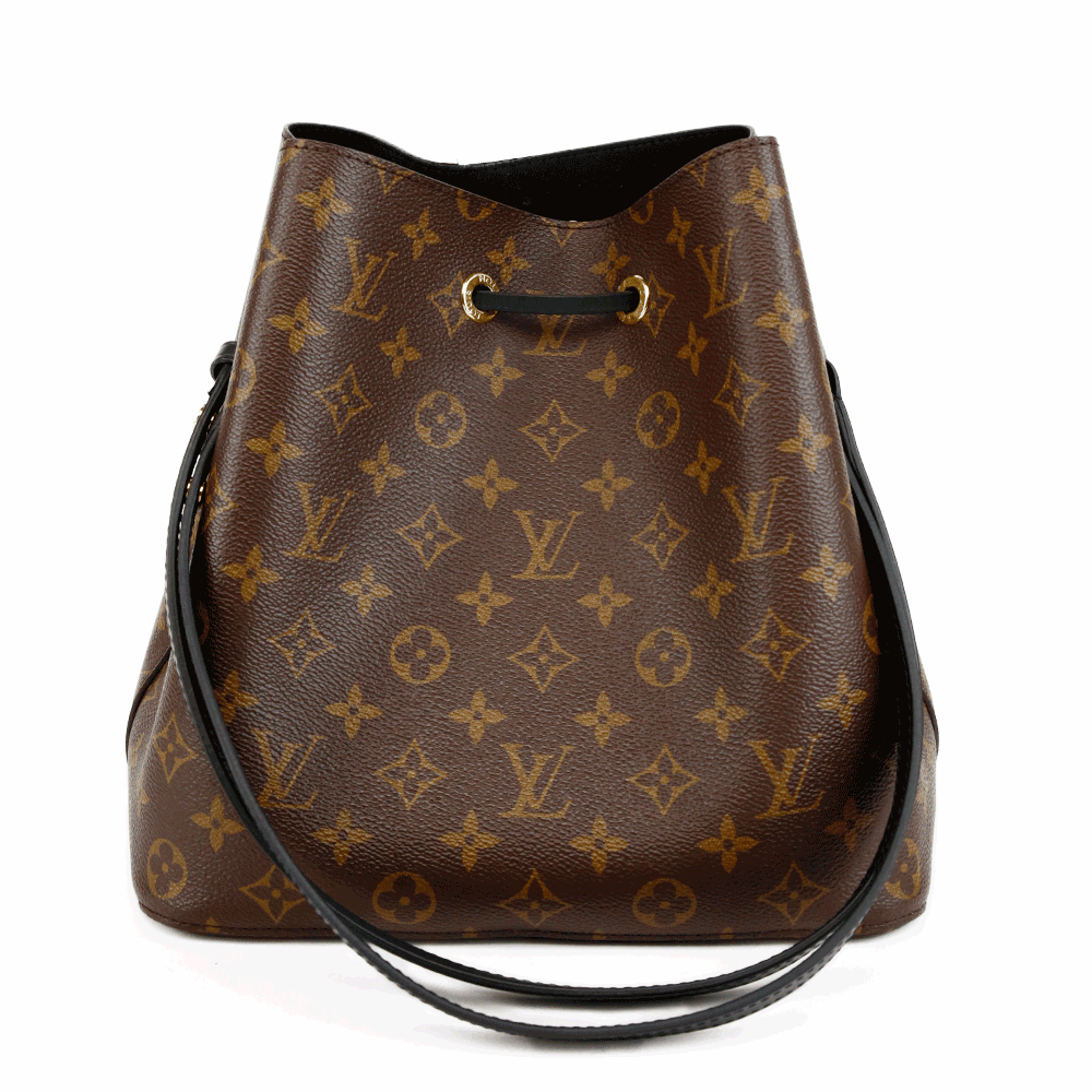 back view of Louis Vuitton Monogram Canvas NéoNoé MM Bucket Bag