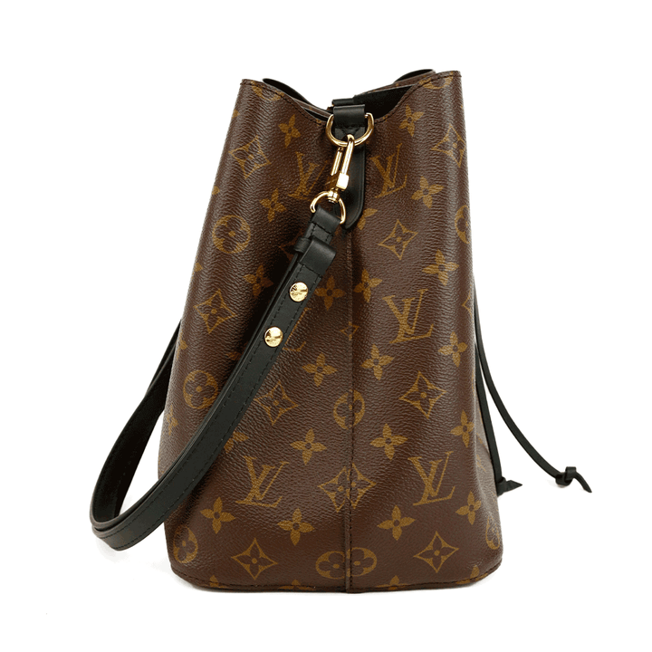 side view of Louis Vuitton Monogram Canvas NéoNoé MM Bucket Bag