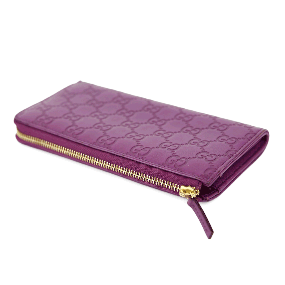 Gucci Purple Guccissima Leather Bree Wallet