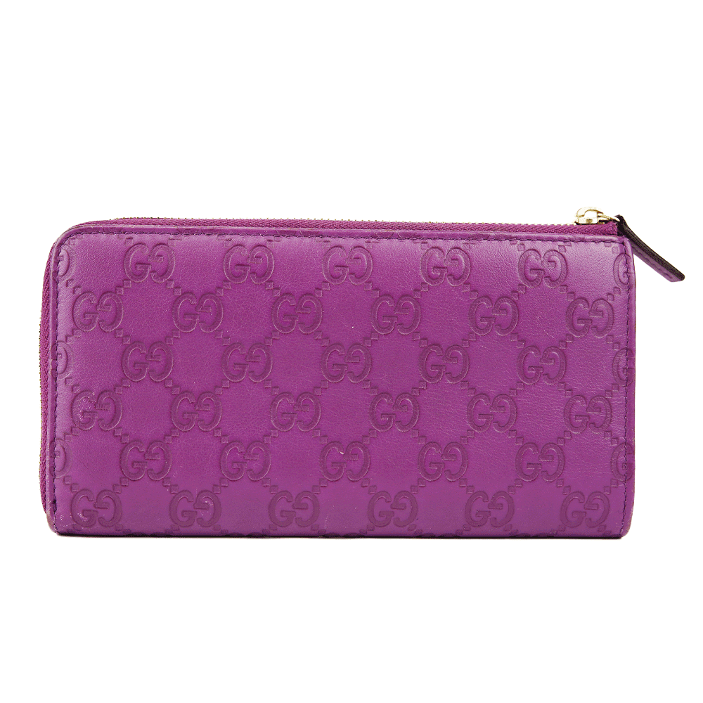 Gucci Purple Guccissima Leather Bree Wallet