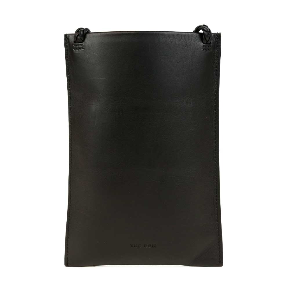 The Row Black Leather Medicine Pouch Shoulder Bag
