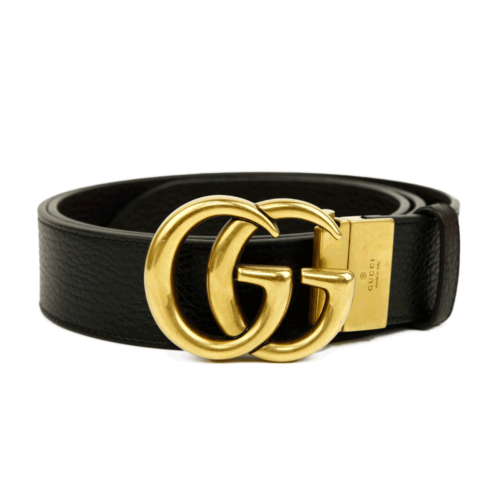 front view of Gucci GG Marmont Reversible Belt