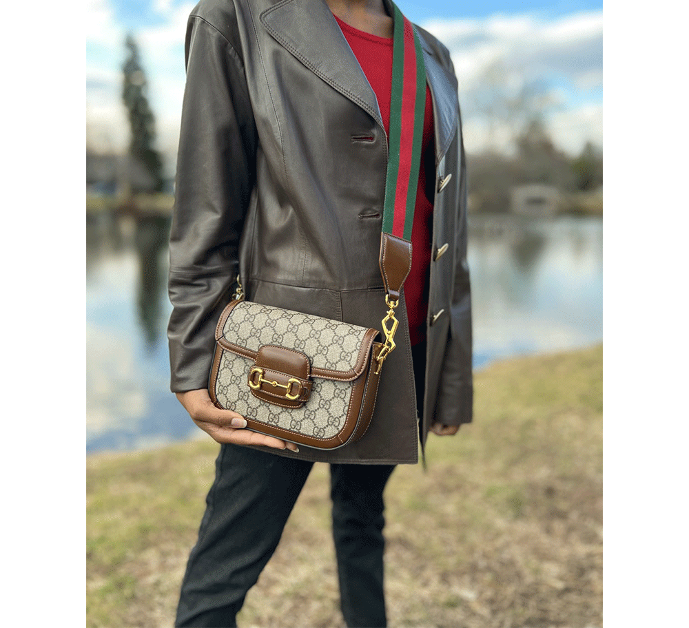 Gucci horsebit clearance monogram bag
