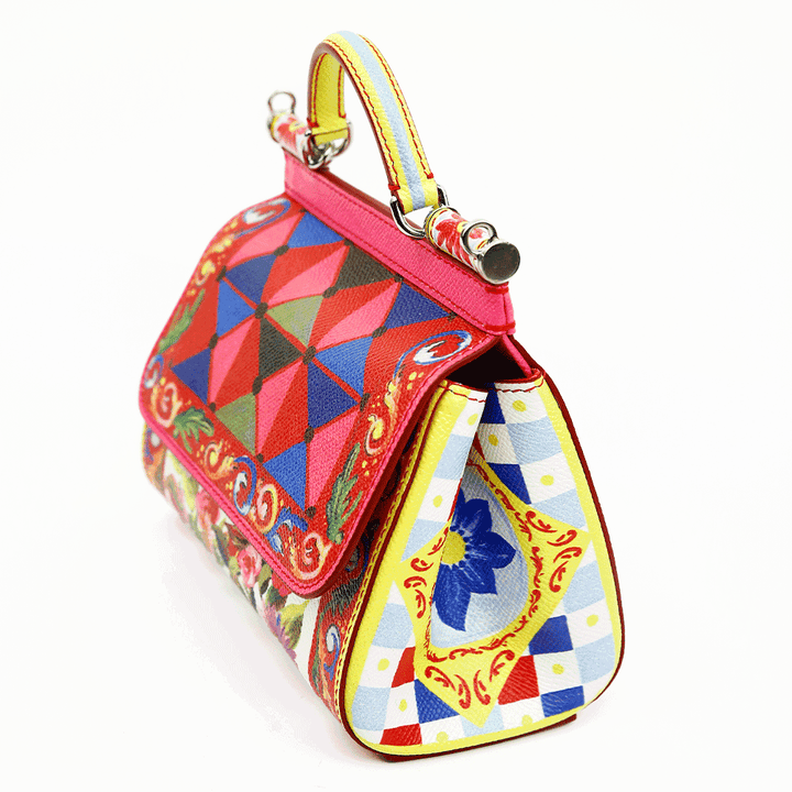 side view of Dolce & Gabbana Mambo Mini Miss Sicily Handbag