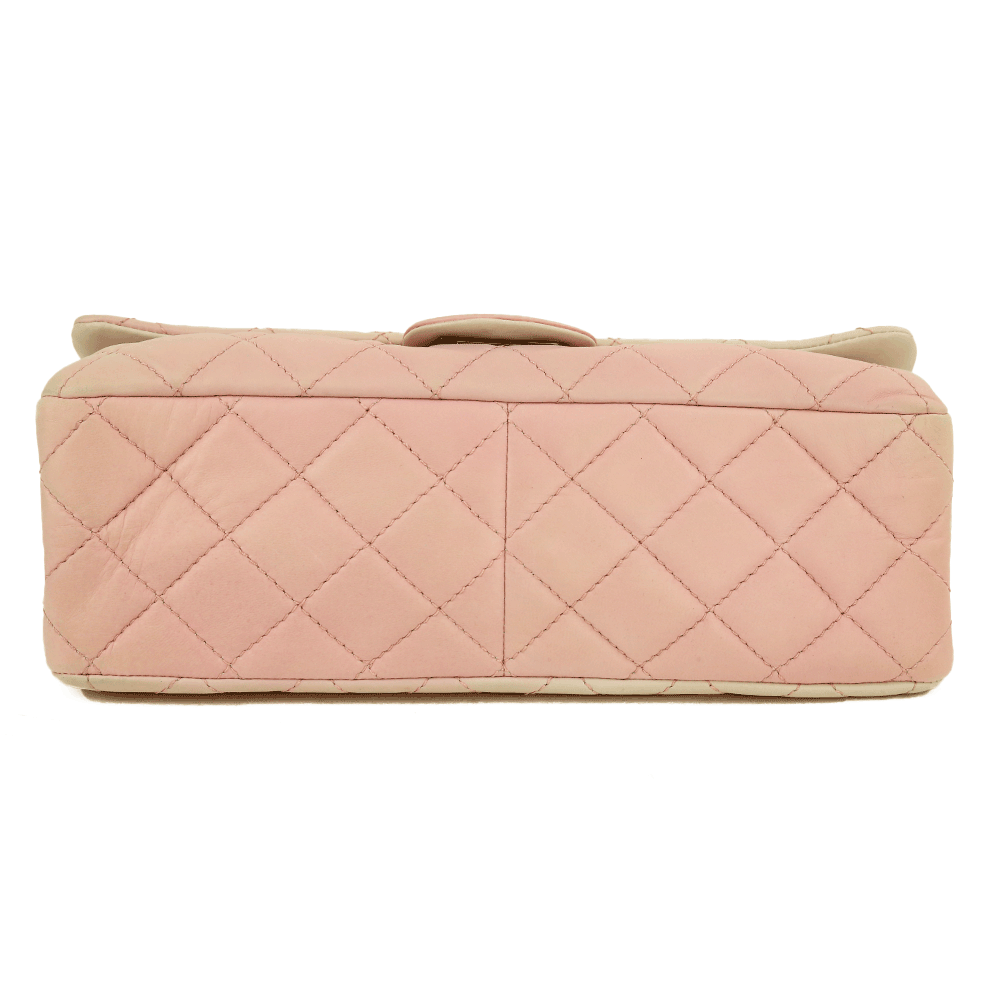 Base view of Chanel Lambskin Reissue 226 Double Flap Handbag
