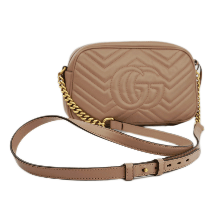 back view of Gucci Small GG Marmont Matelassé Leather Bag